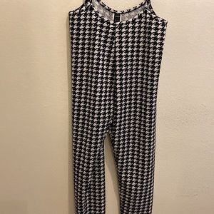 Houndstooth overalls
